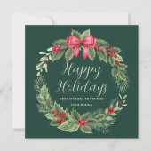 リースクラシッククリスマス シーズンカード (正面)