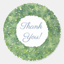 リースクラシックグリーンボックウッドお願い ラウンドシール