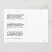 リースクラシックモノグラムフォトホリデーポストカード シーズンポストカード (裏面)