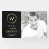 リースクラシック編集可能カラー卒業バナー 横断幕 (横)