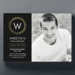 リースクラシック編集可能カラー卒業プラーク フォトプラーク<br><div class="desc">このイーゼルの額は、この特別素晴らしな節目を記念して記念の品となる。デザインby © berryberrysweet.一致するアイテムやその他のデザインオプションについては、当社のウェブサイトwww.berryberrysweet.comをご覧ください!</div>