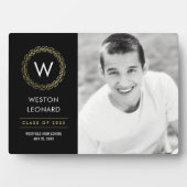 リースクラシック編集可能カラー卒業プラーク フォトプラーク (正面)