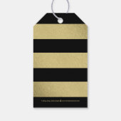 リースクラシック編集可能カラー卒業メッセージカード ギフトタグ (裏面)