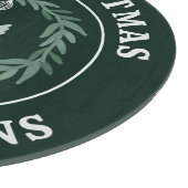 リースクラシック（鳥）ショウジョウコウカンチョウモノグラムクリスマス カッティングボード (角)