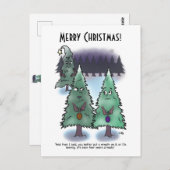 リースクリスマスポストカード ポストカード (正面/裏面)