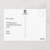 リースクリスマスポストカード ポストカード (裏面)