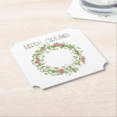 リースコースター – クリスマス ペーパーコースター (アングル)
