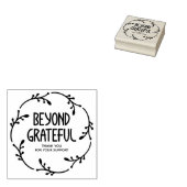 リースシンプルビヨンドグラントサンキューホテル ラバースタンプ (押印)