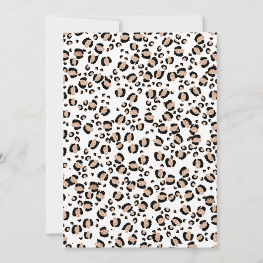 リースチエタプリントサファリツーワイルドバースデー 招待状 (裏面)