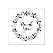 リースデザイン感謝していあなたゴム印 ラバースタンプ (インプリント)