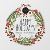 リースハッピーホリデーズビジネスロゴウィンドウの固定 ウィンドウサイン (シート)