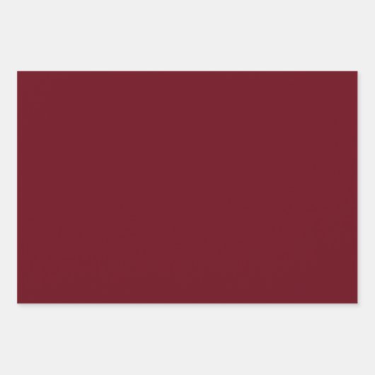 リースパーソナライズされたメリークリスマスブルゴーニュ ラッピングペーパーシート (正面3)