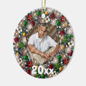 リースフきらめくォトフレームキープスクオーナメント セラミックオーナメント (左)