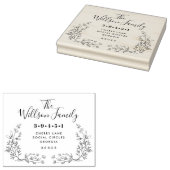 リースファミリー名差出人住所ゴム印 ラバースタンプ (押印)