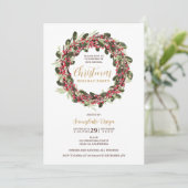 リースフェスティバル金ゴールド企業のクリスマス 招待状 (スタンド正面)