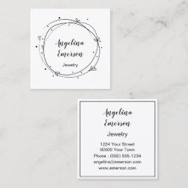 リースフェミニン手作り スクエア名刺