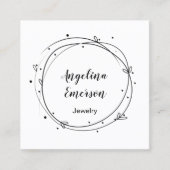 リースフェミニン手作り スクエア名刺 (正面)