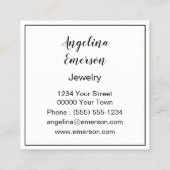 リースフェミニン手作り スクエア名刺 (裏面)