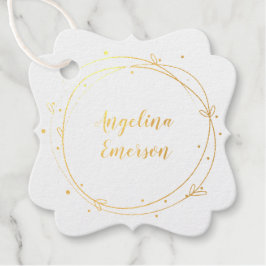 リースフェミニン手作り フェイバータグ