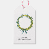 リースフレームフェスティバルホリデーギフトラベル ギフトタグ (正面)