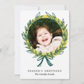 リースフレームホリデーフォトカード シーズンカード (正面)