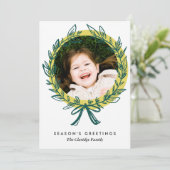 リースフレームホリデーフォトカード シーズンカード (スタンド正面)