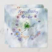 リースフローラとムチの誕生日の招待 (正面/裏面)