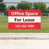 リースブライト赤黒白のオフィス宇宙 横断幕 (インサイチュ)