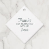 リースブルークロスコミュニオンバプテスマ《キリスト教》洗礼式や命名式 フェイバータグ (裏面)