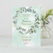 リースベビーシャワー 招待状 (スタンド正面)