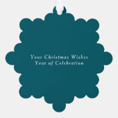 リースホリーすてきファミリーダークティール(緑がかった色) オーナメントカード (裏面)