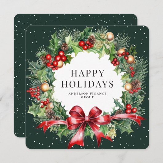 リースホリーエレガントグリーンビジネス シーズンカード (正面/裏面)