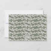 リースホワイト&セージグリーンクラシック結婚ズWebサイト 出欠カード (裏面)