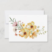 リースボホワイルドフラワーベビーシャワーサンキューカード サンキューカード (裏面)