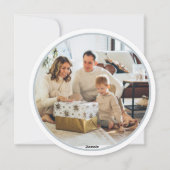 リースメリークリスマスパーソナライズされた写真 シーズンカード (裏面)