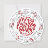 リースメリークリスマスパーソナライズされた写真 シーズンカード (正面)