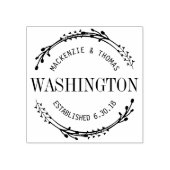 リースモダンウェディングスタンプ ラバースタンプ (インプリント)