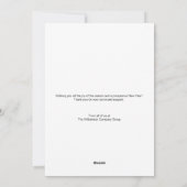 リースモダンロゴ非宗派ハッピーハッピーマーク シーズンカード (裏面)