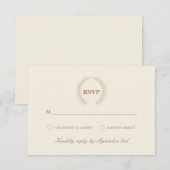 リースモダンRSVP 出欠カード (正面/裏面)