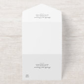 リースモノグラムエレガントウェディング オールインワン招待状 (外側)