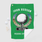 リースモノグラムテンプレートゴルフトウ付きゴルフデザイン ゴルフタオル (インサイチュ)