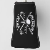 リースモノグラムデザイン付きゴルフテンプレート ゴルフヘッドカバー (回転90)