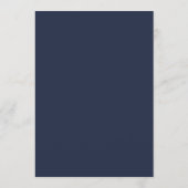 リースモノグ結婚ラムのメニューカードNavy blue メニュー (裏面)