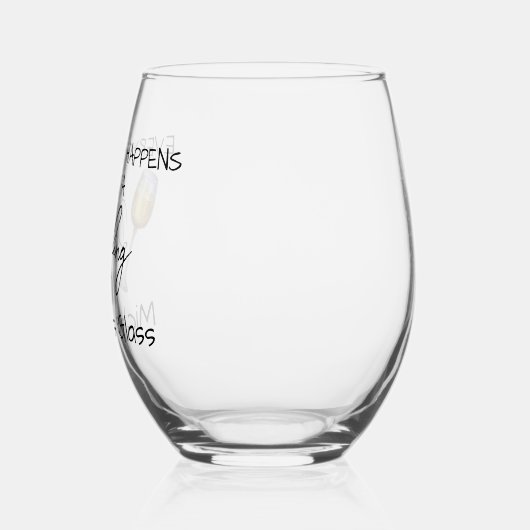 リースリングのためにすべてのことが起こる ステムなしワイングラス (左)