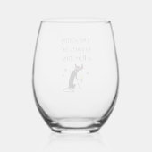 リースリングのためにすべてのことが起こる ステムなしワイングラス (裏面)