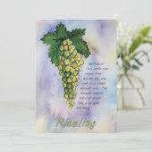 リースリングワインブドウ招待状 招待状 (スタンド正面)