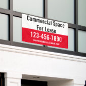 リースレッド白黒電話用コマーシャル宇宙 横断幕 (ビルの外側)