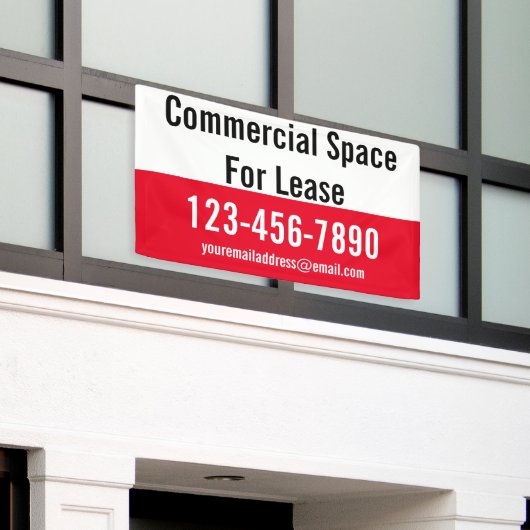 リースレッド白黒電話用コマーシャル宇宙 横断幕 (ビルの外側)