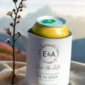 リースワイルドフラワー春の結婚式日付の保存 缶クーラー