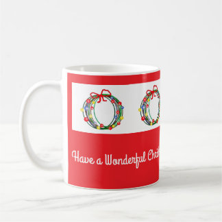 リース付きLtc-Redクリスマスコーヒーマグ コーヒーマグカップ